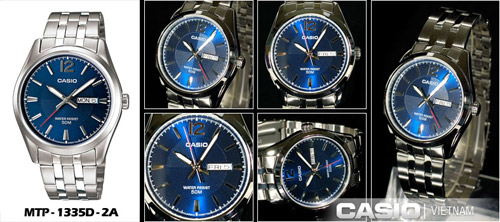 Đồng hồ Casio MTP-1335D-2AVDF Chi tiết tinh tế thanh lịch